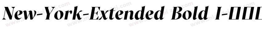 New-York-Extended Bold I字体转换